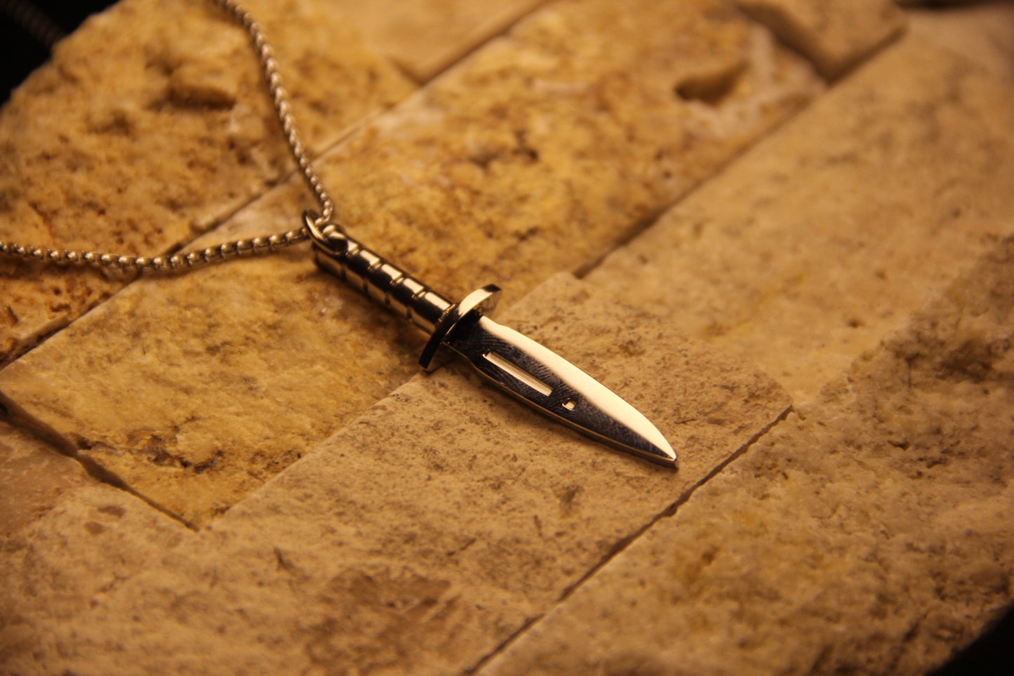 Sword Mens Waterproof Necklace