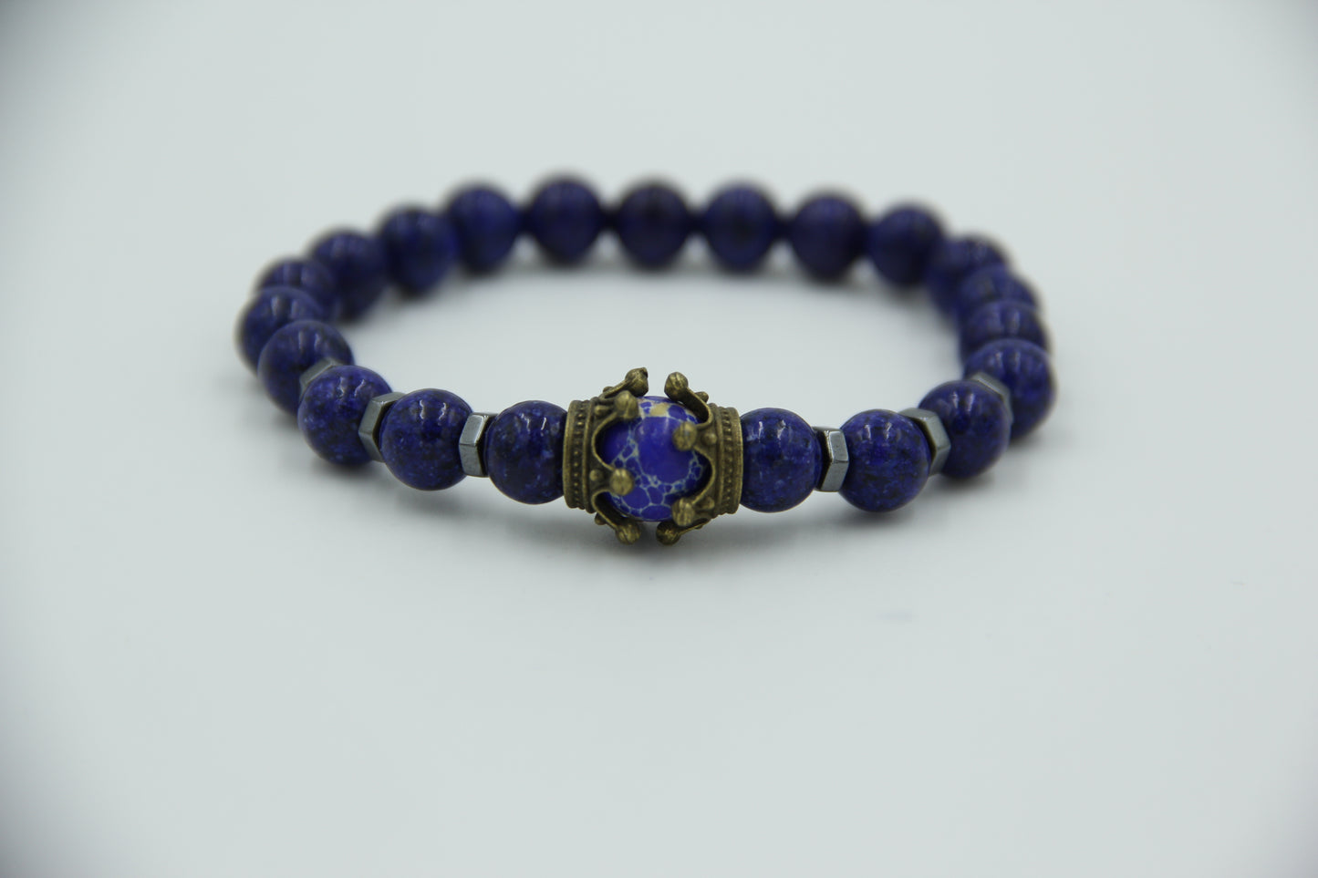 Crownlink Mens Beaded Bracelet
