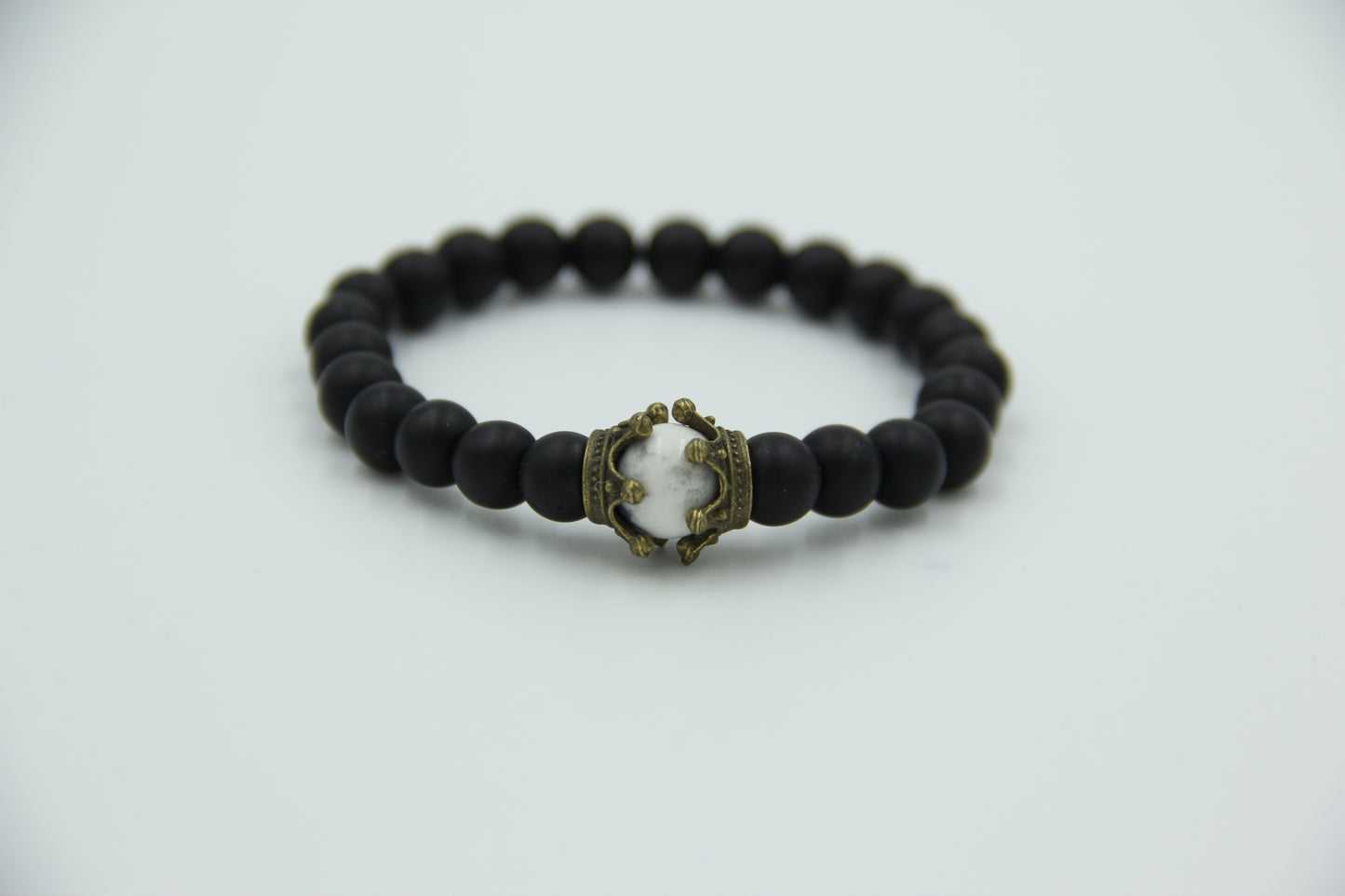 Crownlink Mens Beaded Bracelet
