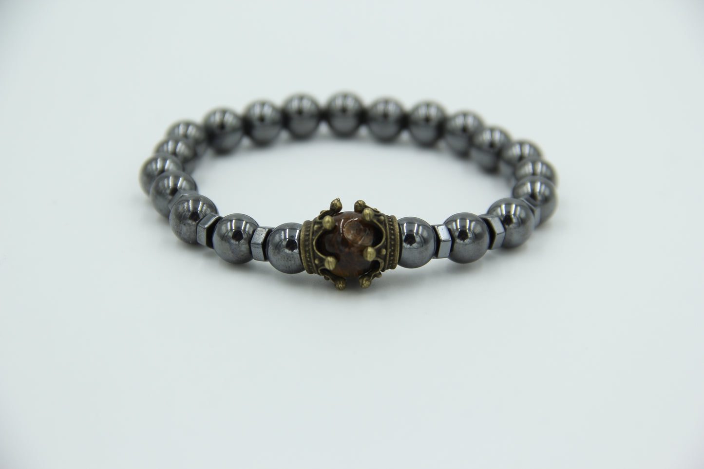 Crownlink Mens Beaded Bracelet