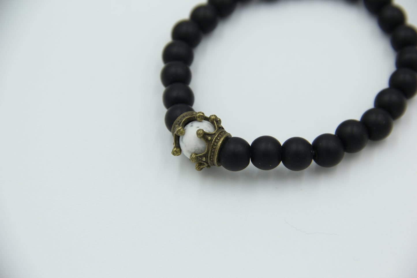 Crownlink Mens Beaded Bracelet