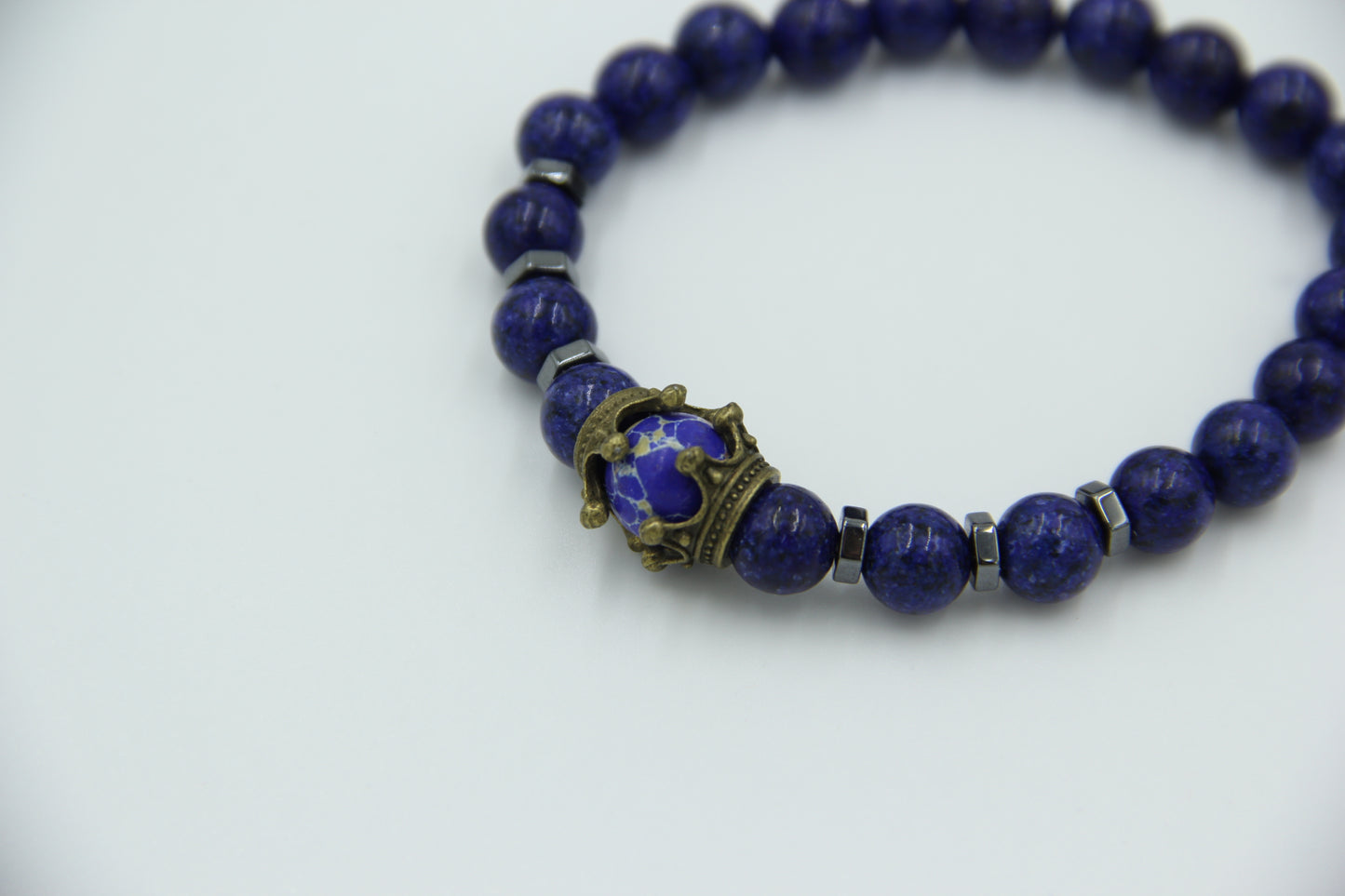 Crownlink Mens Beaded Bracelet