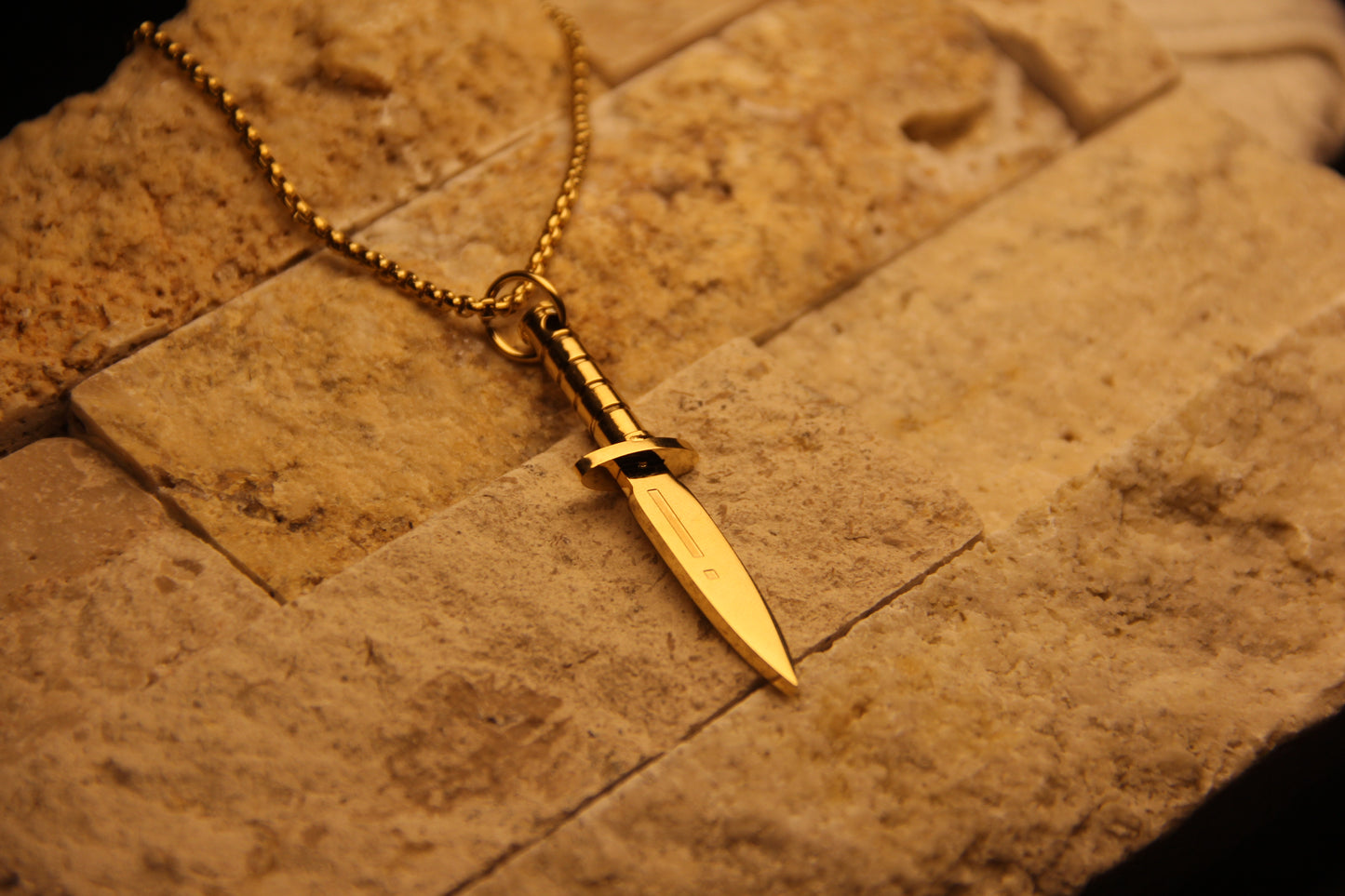 Sword Mens Waterproof Necklace